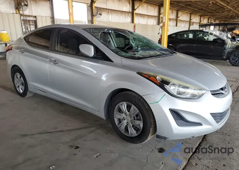 2016 Hyundai Elantra Se from USA, damaged, VIN 5NPDH4AE8GH740937